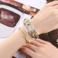 thumbnail image 2 of Women Ladies 5 Pcs Wholesale Watch Elegant Bangle Bracelet Crystal Round Dial with Flower Wrist Watch, 2 of 6