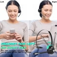 thumbnail image 4 of RAOPINGX Trucker Auriculares Bluetooth con micrófono, Auriculares inalámbricos con micrófono, Auriculares inalámbricos para teléfono Celular con diseño de Oreja para Centro de Llamadas de Oficina en c, 4 of 5
