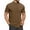 #Brown, variant on DPTALR George Men's Short Sleeve Mock Turtleneck Knit Pullover,Casual Basic Sweaters,White,Big and Tall Men L