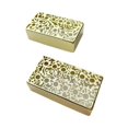 thumbnail image 3 of TISHITA 2 Pieces Guitar Pickup Covers Accessory Instrument Hollow Out Patterns Sturdy for Electric Guitars Engraved DIY Part Replaces Gold Carving, 3 of 8