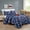 FireTruck, variant on ESCA Fire Truck Navy Blue Reversible Comforter Set with Pillow Shams, Toy Throw Pillow Cushion - Full/Queen Sizes - All Season