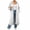 White, variant on Women's Long Mid-Length Zip Up Hooded Sweatshirt Coat with Pockets, Solid Color Casual Full Zip Outerwear, Sporty Lounge Jacket for Fall and Winter Everyday Wear