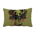 thumbnail image 1 of Animal Green Snake Pattern Throw Pillow Lumbar Insert Cushion Cover Home Decoration, 1 of 3