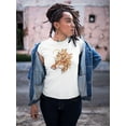 thumbnail image 2 of Fox Head With Autumn Leaves T-Shirt Women -Image by Shutterstock, Female Medium, 2 of 4