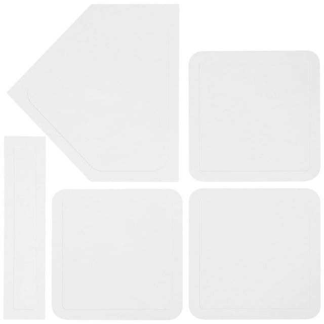 HEALEEP 5 Pcs Base en Caoutchouc Antidérapante pour Ensemble de Bases de Baseball Position de Lancer Précise