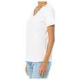 thumbnail image 4 of Yellow Rooster Women's Relaxed Jersey Short Sleeve V-Neck Tee White S, 4 of 6
