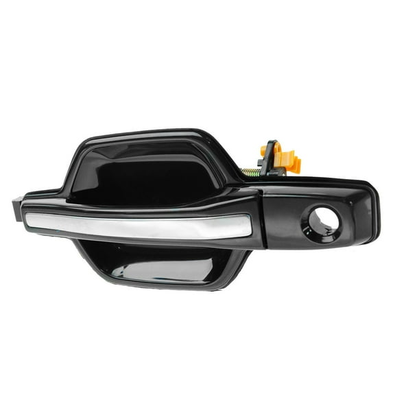 TRQ Outside Door Handle Black & Chrome Front Driver Side LH for 01-06 Montero DHA49045