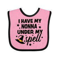 Inktastic I Have My Nonna Under My Spell with Cute Witch Hat Boys or Girls Baby Bib