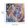 thumbnail image 2 of Butterfly Fantasy Diamond Art Kit, 12 Inch Framed Pearl Diamond Painting for Adults, Unique Wall Art Home Decor Craft Set, 2 of 5