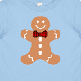thumbnail image 4 of Inktastic Cute Gingerbread Man with Red Plaid Bowtie Boys or Girls Baby T-Shirt, 4 of 5