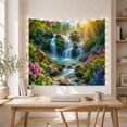 thumbnail image 5 of Idyllic Multi Tiered With Waterfall Cascading Moss Covered, Mystical Fantasy for Space Lovers, Galaxy Room Decor, Mother's Day Gift, Tapestry Wall Hanging for Bedroom and Dorm, 5 of 7