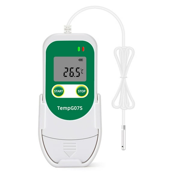 Temperature & Humidity Recorder with PDF Reports, Perfect for Cold Chain Storage, Accurate Data Logger for Temperature Control, Indoor and Outdoor Monitoring, 1