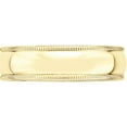 thumbnail image 3 of 10K Yellow Gold 10Ky 6mm Milgrain Half Round Band Size 9 Made In United States 1m060-9, 3 of 5