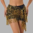 thumbnail image 2 of Easter Carnival Glitter Fringe Women Sequin Tassel Skirt Glitter Sparkly Fringe Belly Dance H.ip Scarf Skirts Metallic Rave Party Belts Costume, 2 of 4