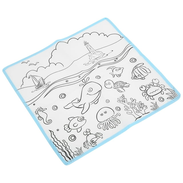 Doodle Cloth Mat, Doodle Mat Clear Lines Erasable Washable For Kids Drawing Painting