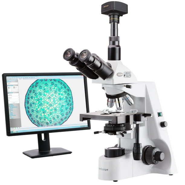 AmScope 40X2000X Professional Infinity Trinocular Compound Microscope