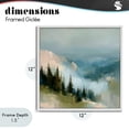 thumbnail image 4 of Stupell Industries Transitional Mountain Forest Impression White Framed Giclee Art, 12 x 12, by Kim Curinga, 4 of 8