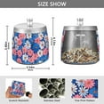 thumbnail image 2 of Yayeee Ashtray with Lid for Cigarette Smokeless Stainless Steel Home Ash Holder, Pink Flowers Pattern, 2 of 7