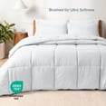 thumbnail image 2 of Bare Home 7-Piece Bed-in-a-Bag - Full, White with White Sheet Set, 2 of 9