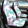 thumbnail image 4 of Xoenoiee Colorful Butterflies Print Car Front Seat Cover Saddle Blanket, Universal Fit, Auto Bucket Seats Cover Seat Protector Decorative Auto Interior Accessory, Easy to Install, 4 of 6