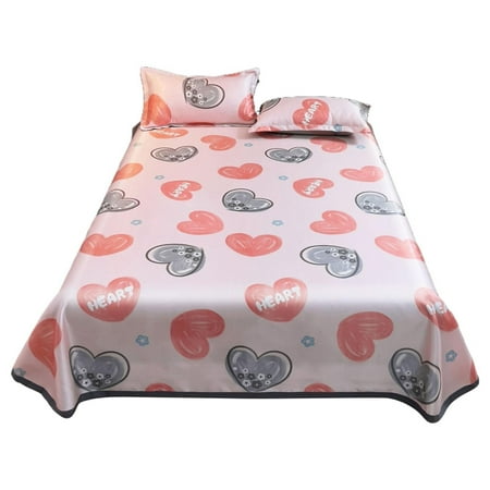 

AdXKenry Four Piece Patio Set Ice Silk Bed Sheets Three Cooler Mat Machine Washable And Foldable Non Deformation Soft Bed Sheets Wrinkle Sheets Machine Washable Hotel Bedding Silky Soft (C)