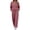 Z Pink, variant on YUGYXL Women's 2 Piece Outfit Colorblock Lightweight Long Sleeve Tee Top and Jogger Pants Sets Casual Sweatsuit Tracksuit Purple S