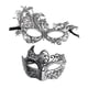 thumbnail image 5 of Máscara de mascarada para parejas, máscara de fiesta, máscara de ojos decorativa, máscara de disfraz para graduación Plata, 5 of 9