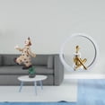 thumbnail image 2 of Figura de , estatua de resina, escultura, adorno de mesa, estatuilla de niña, colección de arte decorativo con textura realista, ideal para rega, 2 of 8