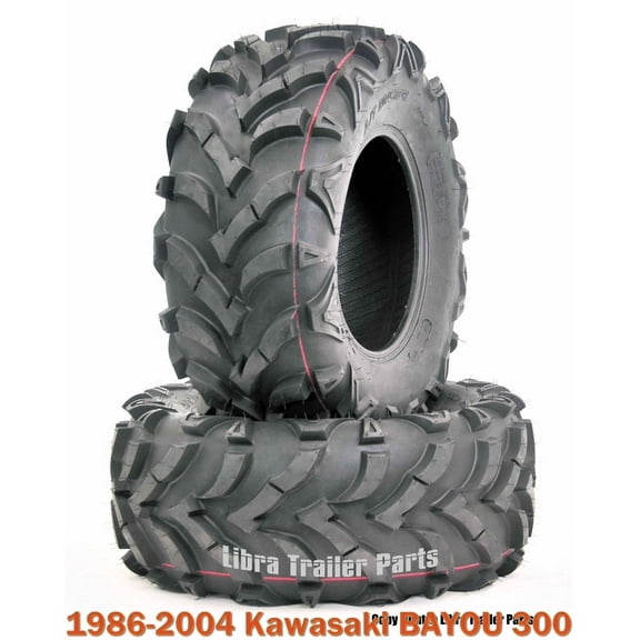 1986-2004 Kawasaki BAYOU 300 Rear ATV tire set 24x11-10 24x11x10 6PR