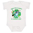 thumbnail image 2 of Irish You A Happy St. Patrick'S Day Baby Bodysuit Bluey Green Leaf Baby Bodysuit Family Blue Dog Baby Bodysuit Lucky Shamrock Tee, Blue Dog St. Patricks, Bluey Shamrock Baby shower gift, Baby Clothes, 2 of 5