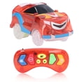 thumbnail image 1 of Pistas de coches con 6 luces LED y control remoto, iluminadas con música para niños, color rojo, 1 of 14