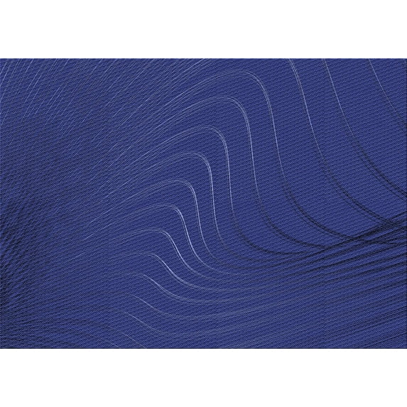 Ahgly Company Machine Washable Indoor Rectangle Transitional Blue Area Rugs, 6' x 9'
