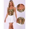 thumbnail image 2 of DARING DIVA Women's Metallic Halter Neck Clubwear Cami Top M Dark Gold, 2 of 5
