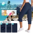 thumbnail image 5 of FEN AI Cargo Longs Shorts for Women Quick Dry UPF 50+ Outdoor Ladies Shorts and Capris Lightweight Stretch Travel Trousers Summer Pants, 5 of 7