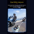thumbnail image 4 of Q58 Max Wireless Motorcycle Intercom Headset Noise Cancellation for 2 Riders Talk at Same Time Within 500M, 4 of 7