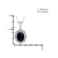 thumbnail image 4 of JewelersClub 2.00 Carat T.G.W. Sapphire And White Diamond Accent Sterling Silver Pendant, 18", 4 of 4