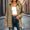 B#Coffee, variant on Women's Collared Loose Long Sleeve Plaid Shirt,Oversized Casual Button Down Shacket Jacket,Coffee,Women's Plus Size L