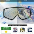 thumbnail image 4 of Findway Ski Goggles Over Glass, 100% UV Protection OTG Snow/Snowboard Goggles for Women, Men & Youth, Adult, 4 of 6