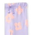 thumbnail image 2 of Wonder Nation Toddler Girls Fleece Jogger Pants, Sizes 2T-5T, 2 of 3