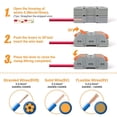 thumbnail image 4 of Conectores Eléctricos Rápidos WEIHJMXG 80 Terminales de Conexión Rápida de 1 Cable y 2 Entradas, 4 of 5