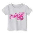 thumbnail image 3 of Hienoo Little Girls Birthday T Shirt Letter Print Short Sleeve T-Shirt Casual Summer Tee, 3 of 3