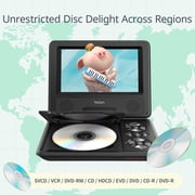 CocoBear 9.5 Portable DVD Player for Car and Kids, 7.5 Swivel HD Screen with 4-6 Hours Built-in Battery, Support Sync Screen to TV, Support SD Card/USB/Multiple Disc Formats
