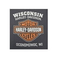 thumbnail image 2 of Men's Long Sleeve Orange Bar & Shield Grey Shirt 30291963, Harley Davidson, 2 of 2