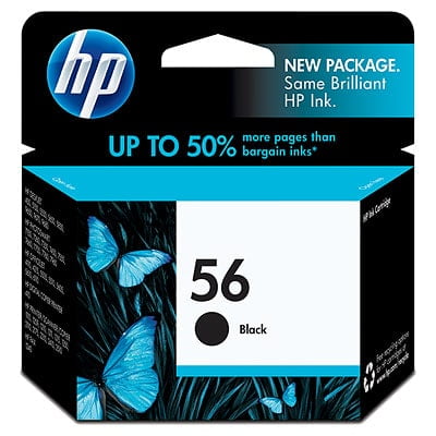 56 Remanufactured Black Inkjet Cartridge - HP 56 Black Original Ink Cartridge