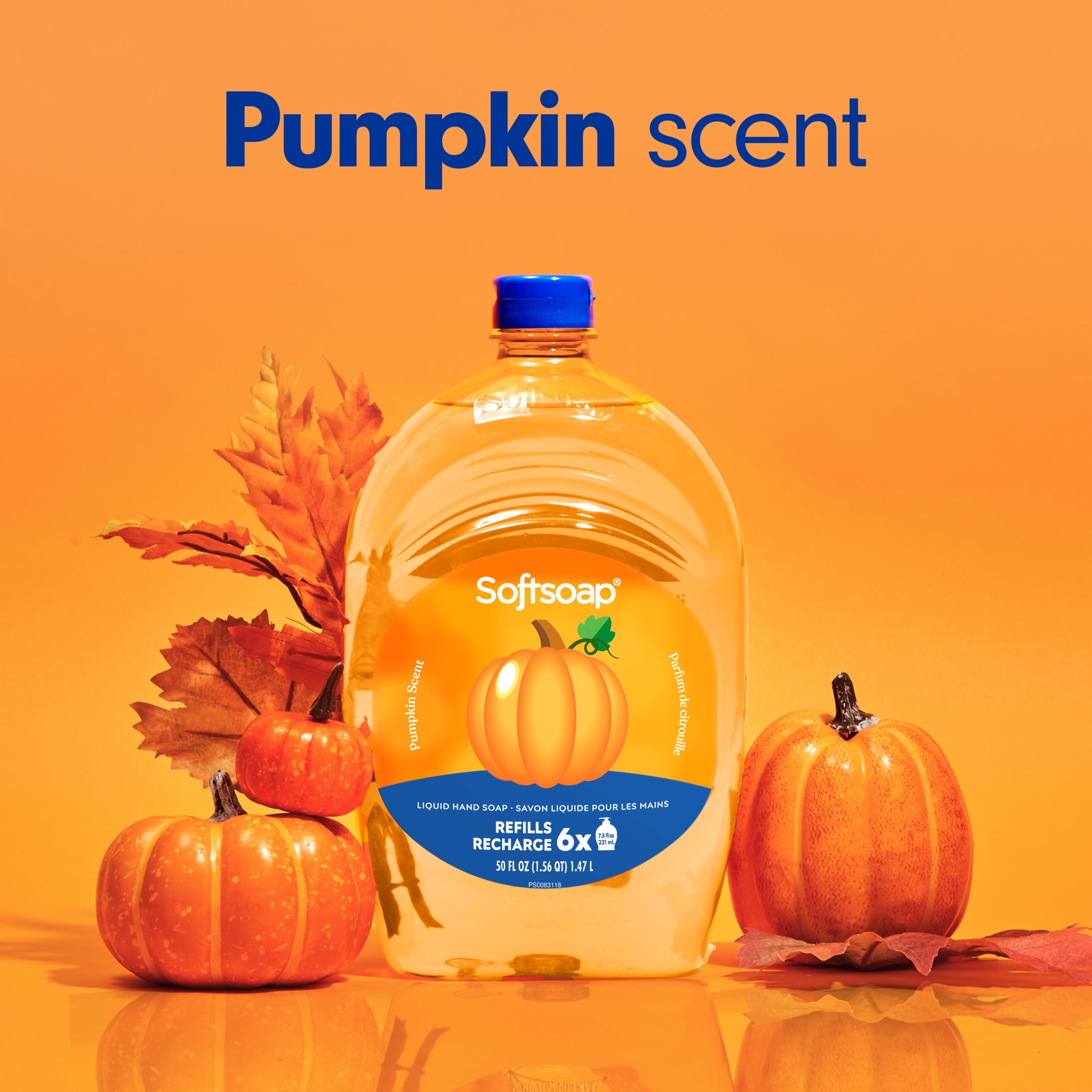 Softsoap Limited Edition Liquid Hand Soap, Kitchen or Bathroom Hand Soap, Pumpkin Scent, 50 fl oz Bottle