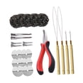 thumbnail image 1 of Herramienta para extensiones de cabello con 500 anillos de silicona para aficionados al bricolaje y peluquería. Color 2, 1 of 9