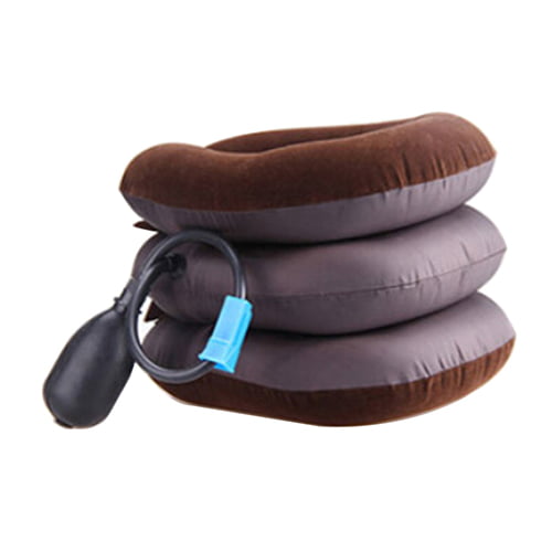 Headache Shoulder Pain 3 Layers Neck Traction Device Relax Brace Support Pillow 