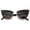 Black / Lavender, variant on sunglassLA Unisex Women's High Fashion Half Frame Bold Square Cat Eye Sunglasses (Black / Lavender) - 50mm