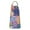 Mandala Pioneer Flower, variant on Light Grey Leaf Like Pattern Apron-Garden Aprons for Women with Pockets-Cotton Linen Waterproof Kitchen Cooking Gardening Aprons Adjustable for Kitchen,Cooking,BBQ and Salon 33x27 Inch
