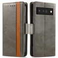 thumbnail image 3 of Case for Google Pixel 6 5G Cover Leather Wallet Folio Case Book Design Flip Magnetic Closure - Grey, 3 of 5